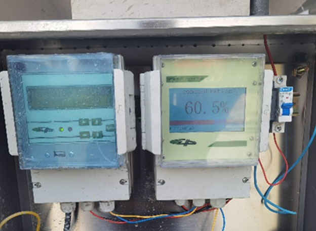 Na-22放射性儀表礦業(yè)公司濃密機下口礦漿濃度測量工況(圖2) Na-22放射性儀表礦業(yè)公司濃密機下口礦漿濃度測量工況(圖2)